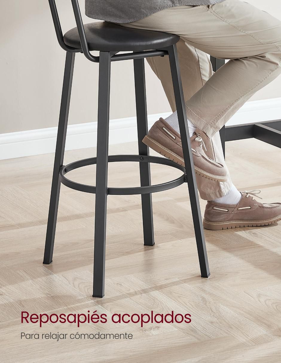 Juego de bancos Delon de acero 3