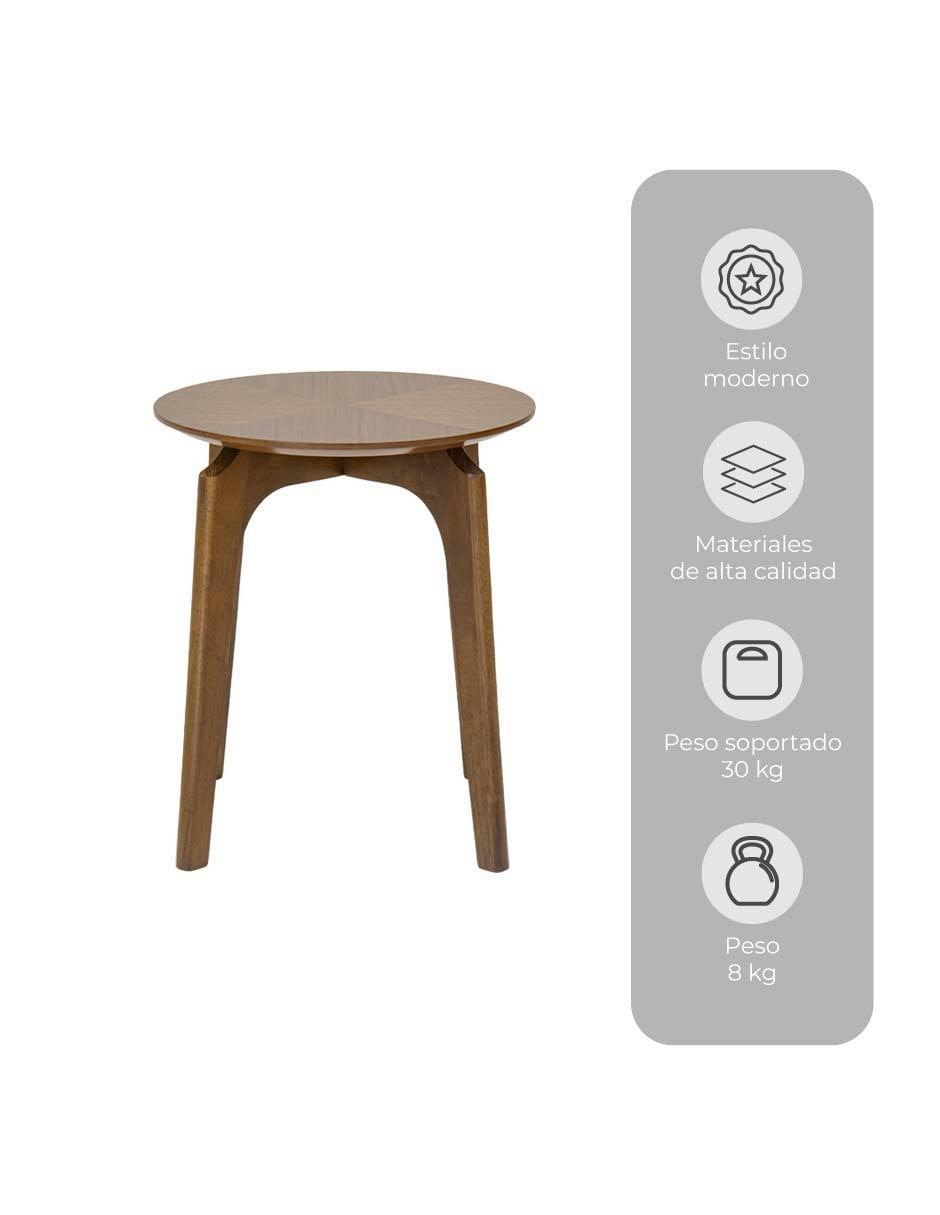 Mesa auxiliar armable de madera 7