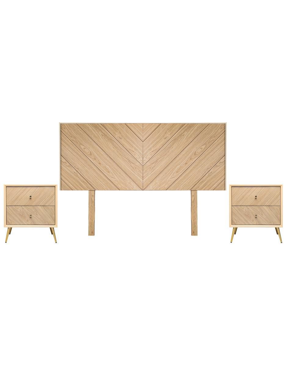 Set cabecera Chevron de melamina Set cabecera Chevron de melamina