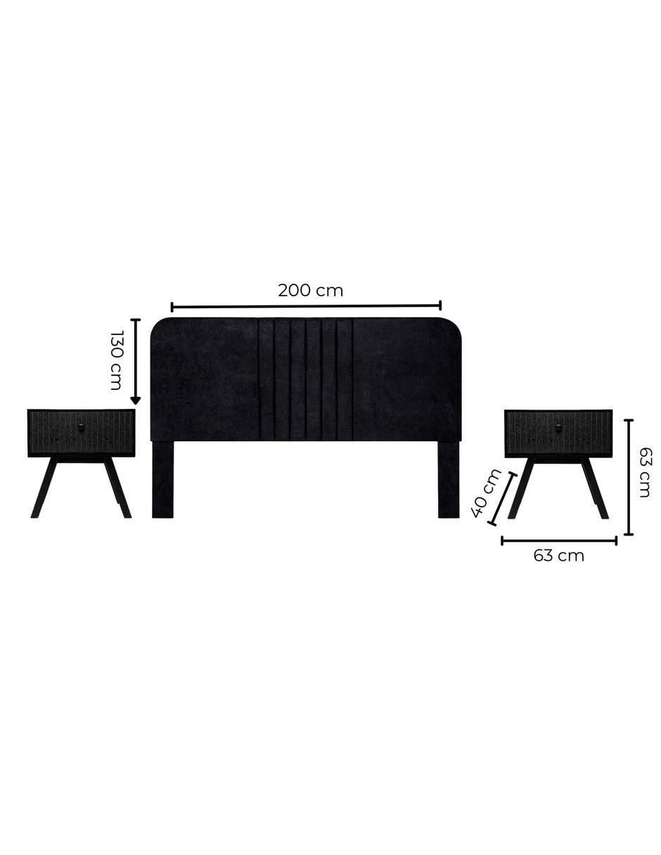 Set cabecera Noar + Pliseé de melamina 11