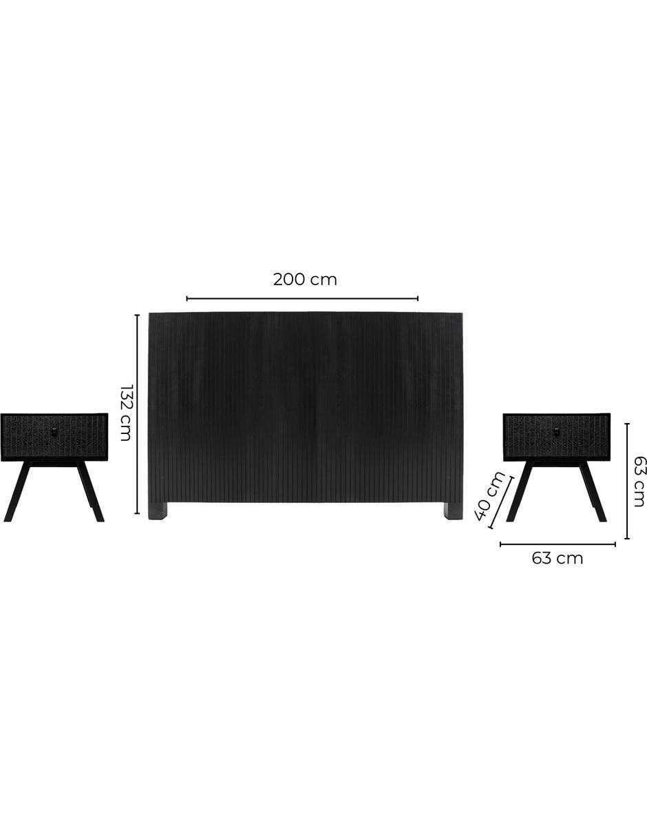 Set cabecera Pliseé de melamina 11
