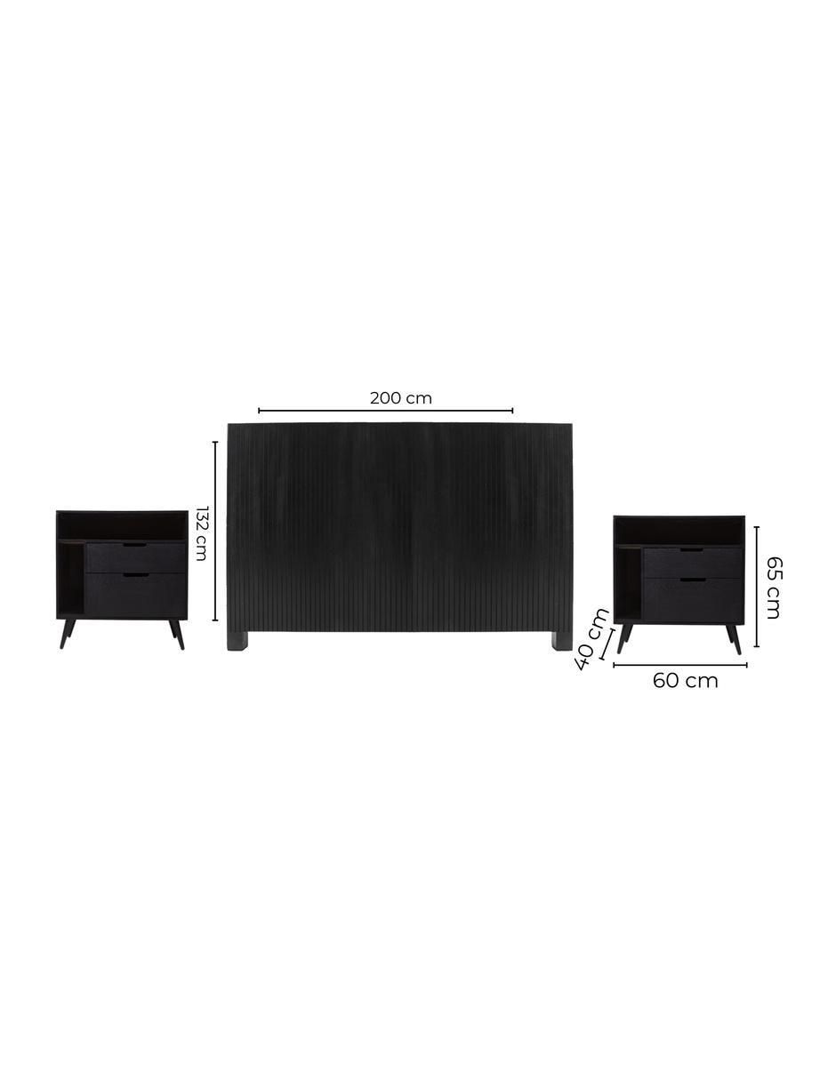Set cabecera Pliseé + Mae de melamina 12