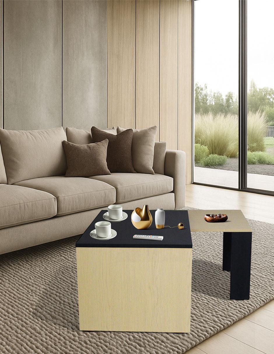 Mesa de centro armable de melamina 6