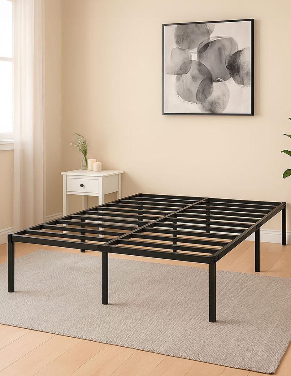 Base para cama armable de acero mate matrimonial 2