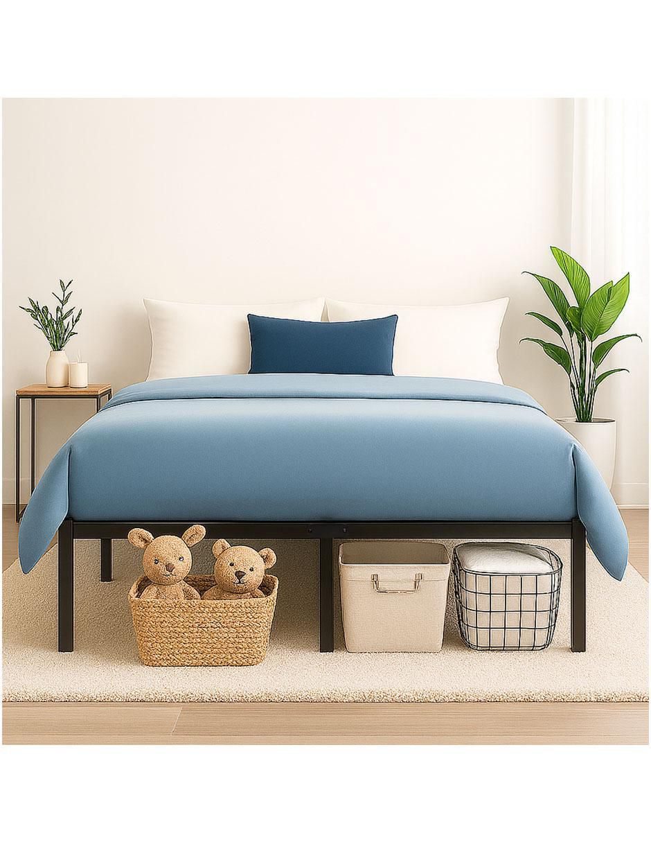Base para cama armable de acero mate matrimonial 4