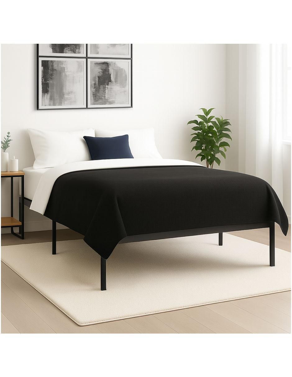 Base para cama armable de acero mate matrimonial 7