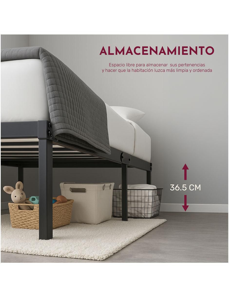 Base para cama armable de acero individual 2