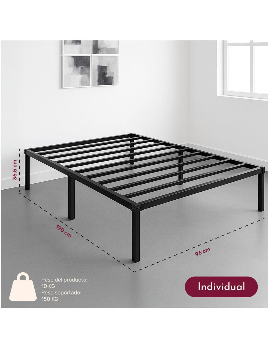 Base para cama armable de acero individual 7