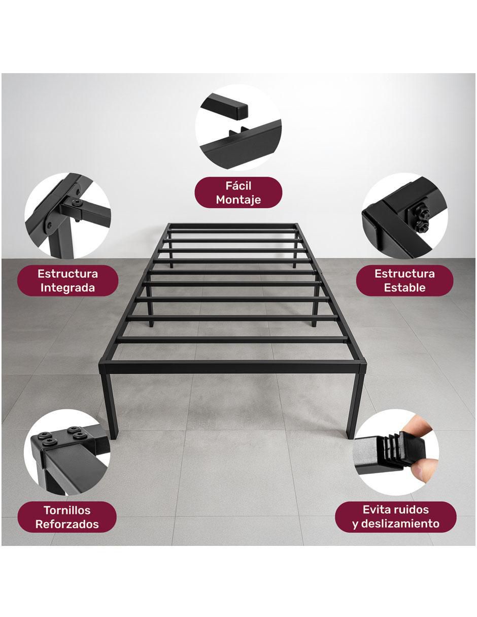 Base para cama armable de acero individual 5