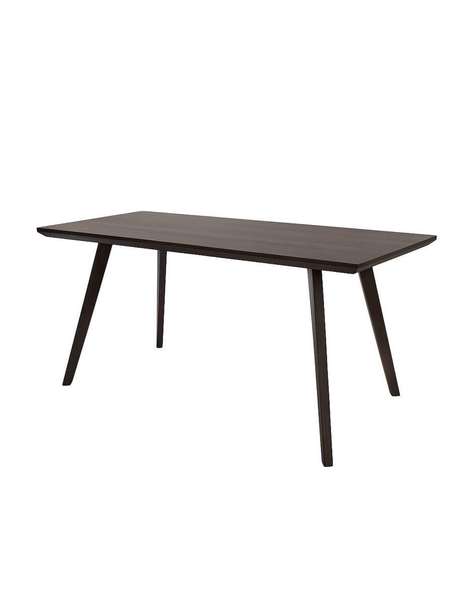 Mesa de comedor armable de chapa madera