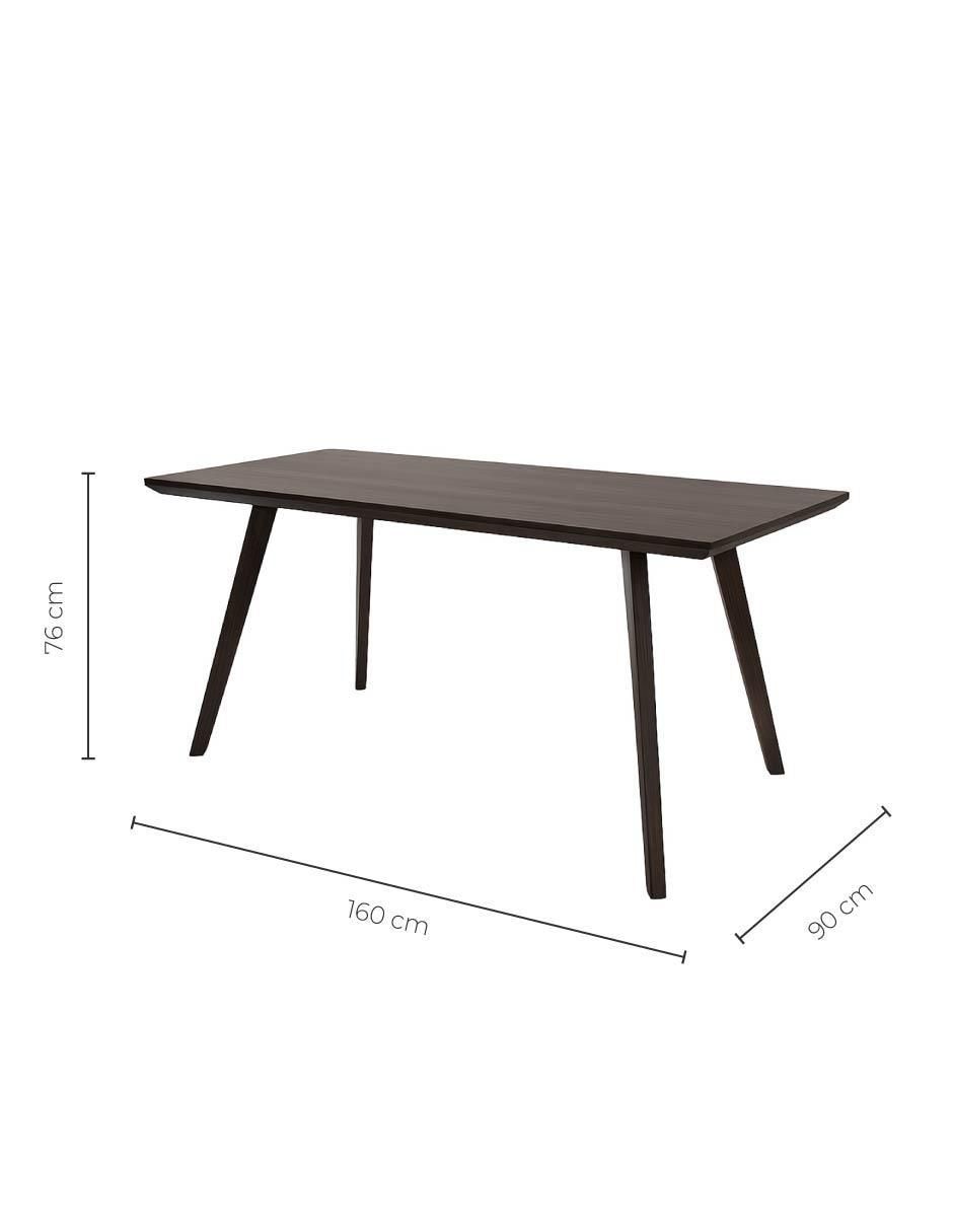 Mesa de comedor armable de chapa madera 6