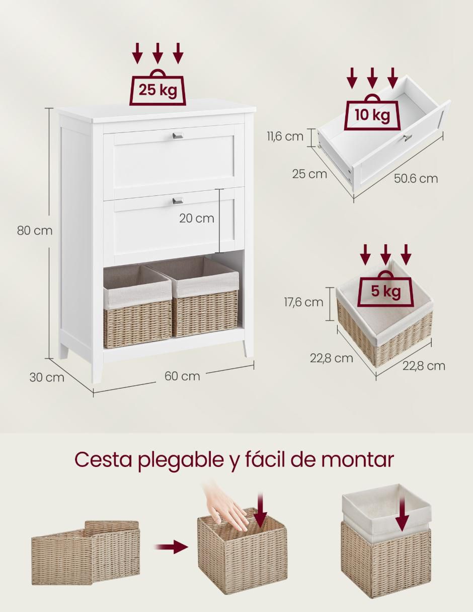 Gabinete armable Helan de MDF 4