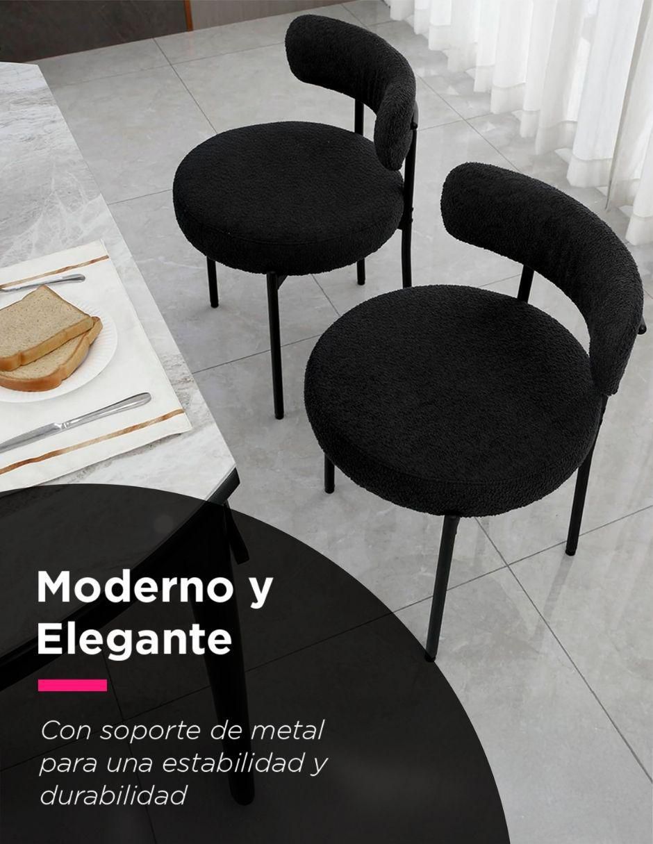 Juego de sillas 4 "piezas" contempo vanlig "de" metal y tela adulto