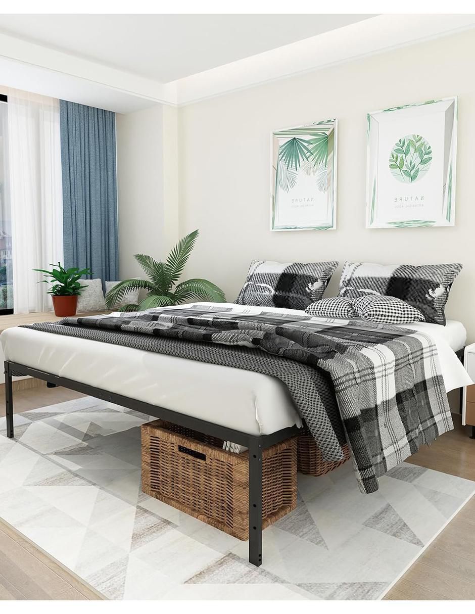 Base para cama armable Kiela de metal Queen size 2