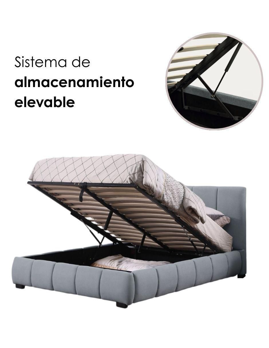 Cama Acolchada de madera 5