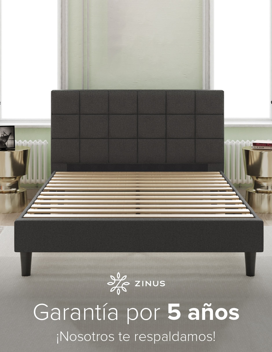 Base para cama armable Leo de chapa madera 7