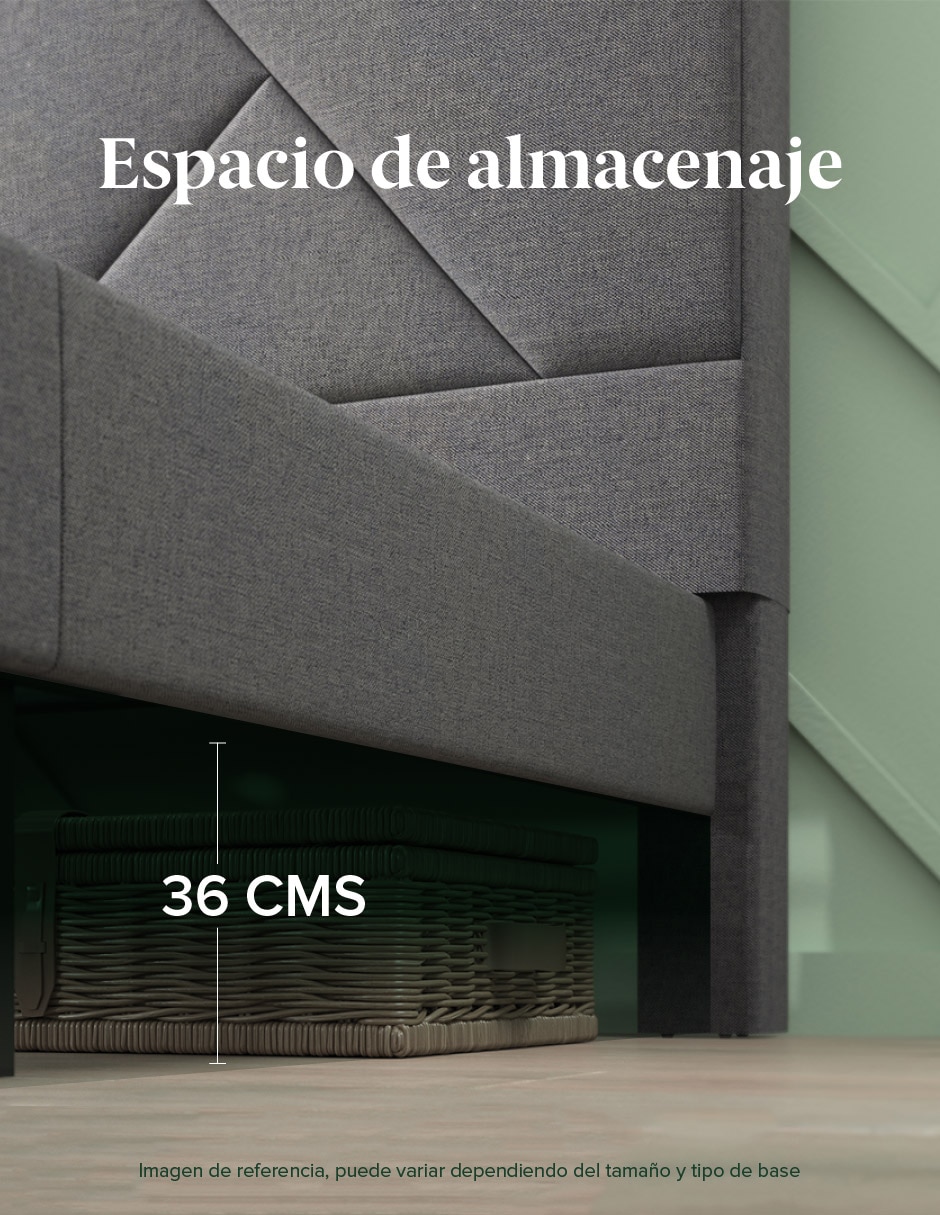 Base para cama armable Judy de chapa madera 3