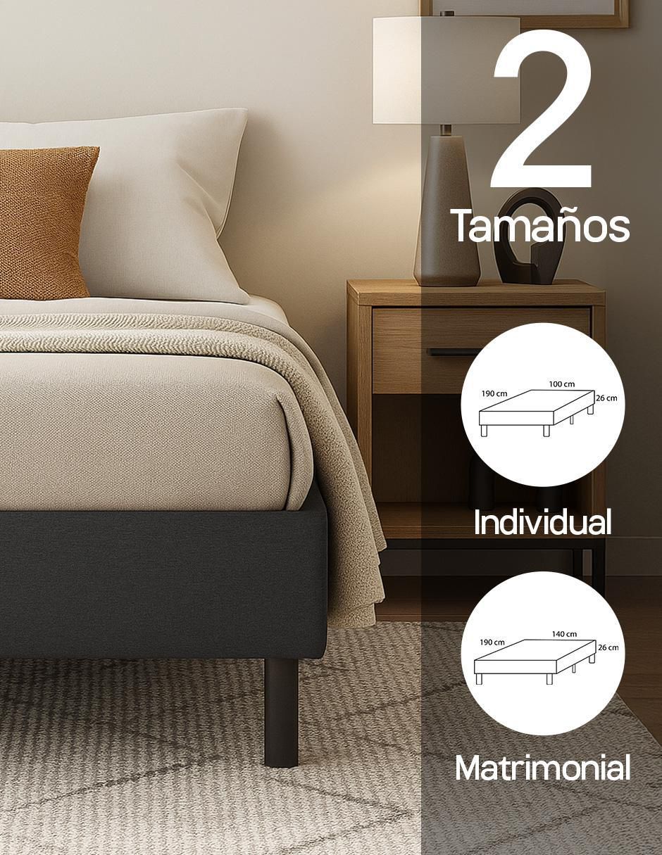 Base para cama armable Condesa de madera ind 5