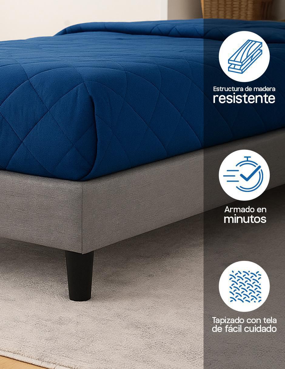 Base para cama armable Condesa de acero matrimonial 5