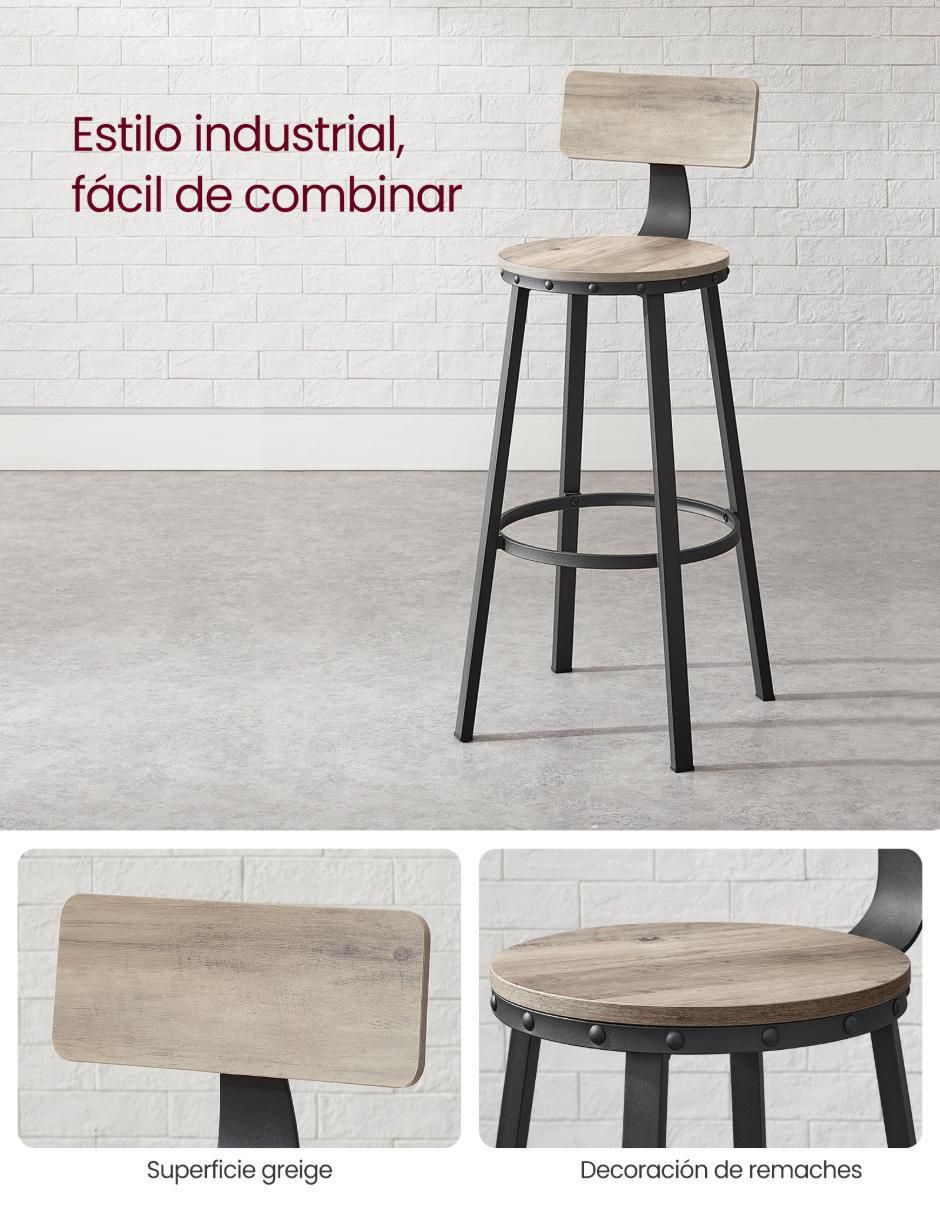 Juego de bancos Delon de madera 3