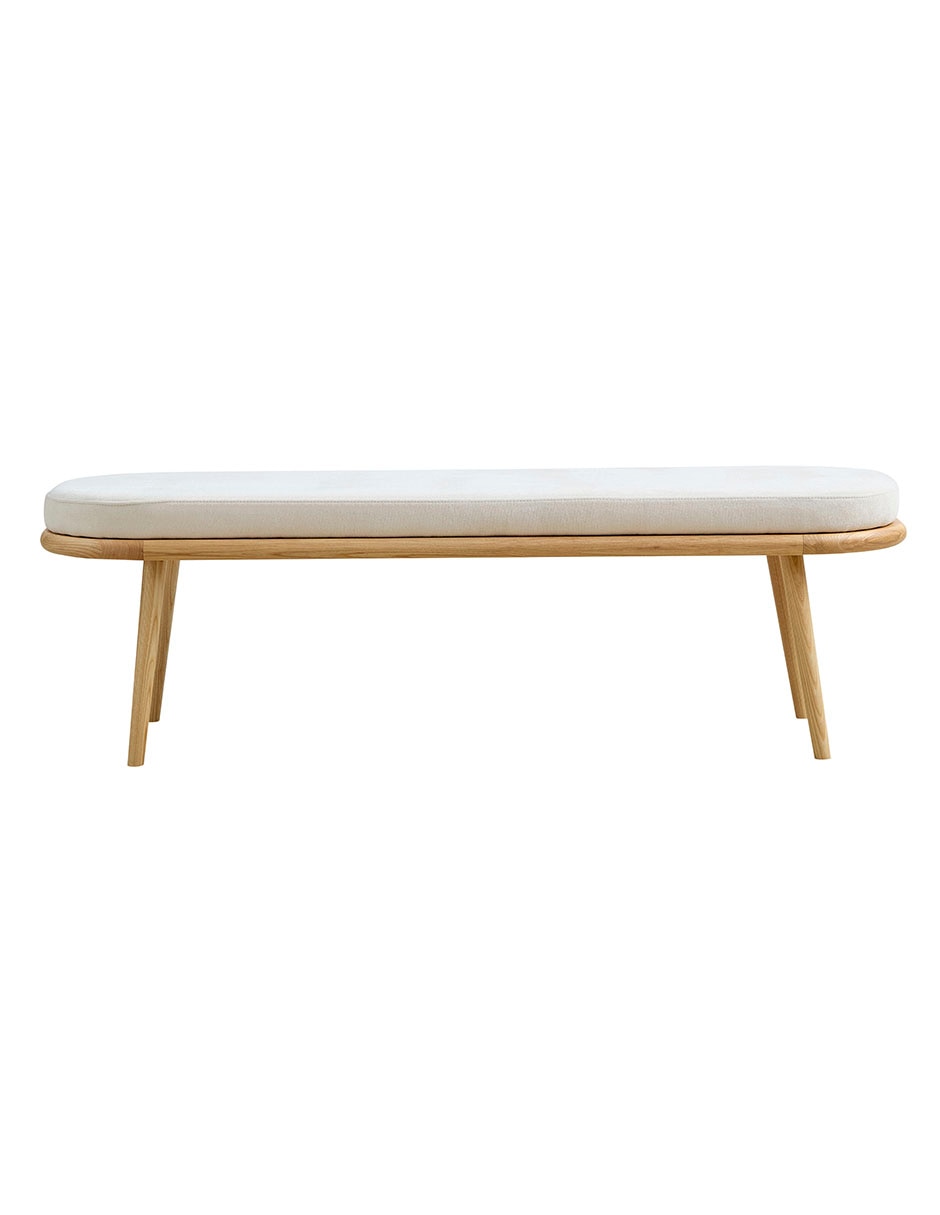 Pie de cama de madera