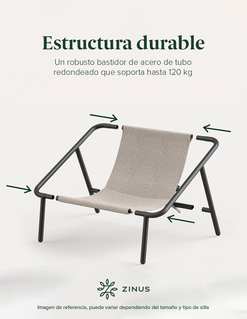 Silla 1 "piezas" ada zinus "de" mezcla de materiales adulto