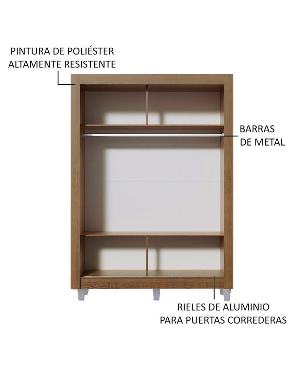 Ropero armable Denver 10945Z2ECP de aglomerado 5