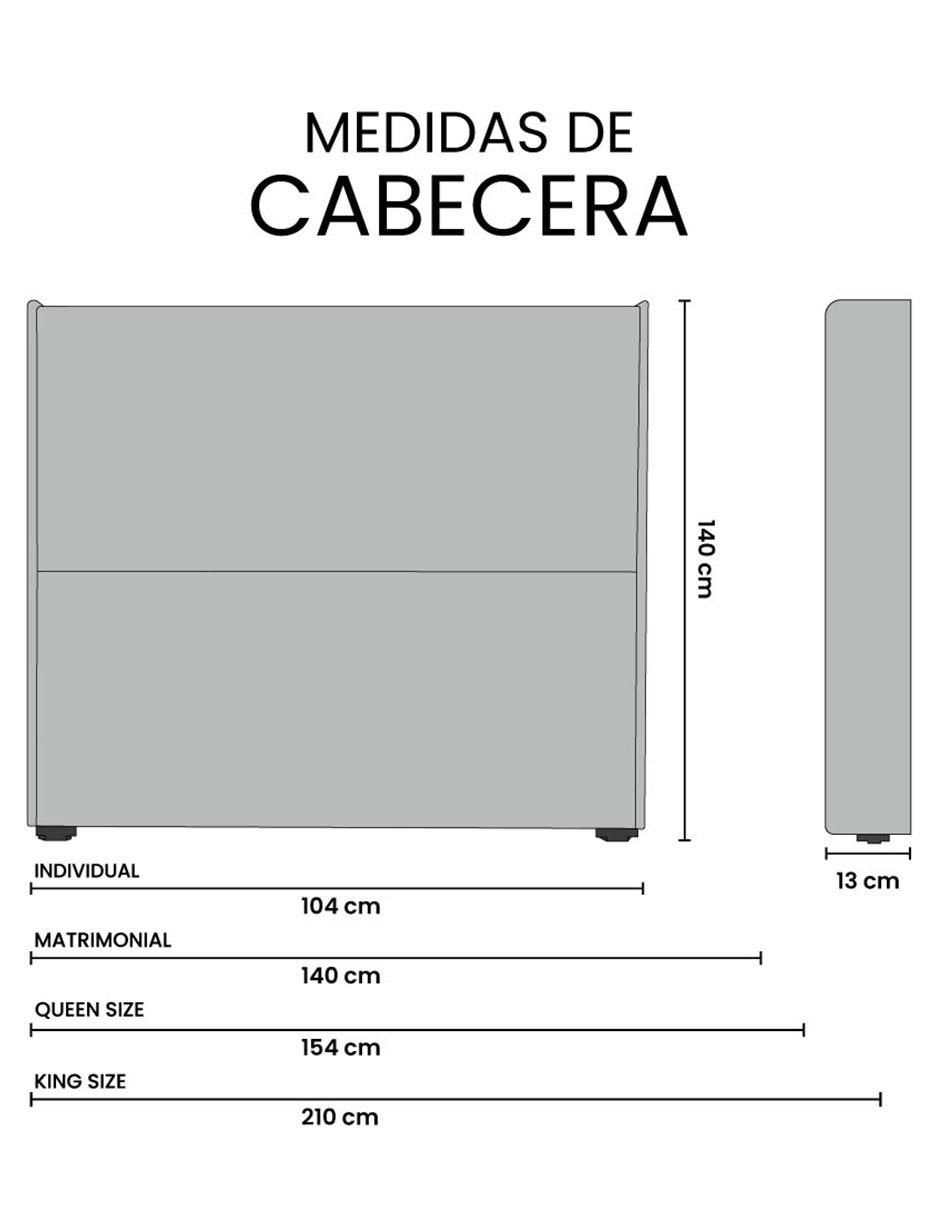 Cabecera Slip de madera y tela 6