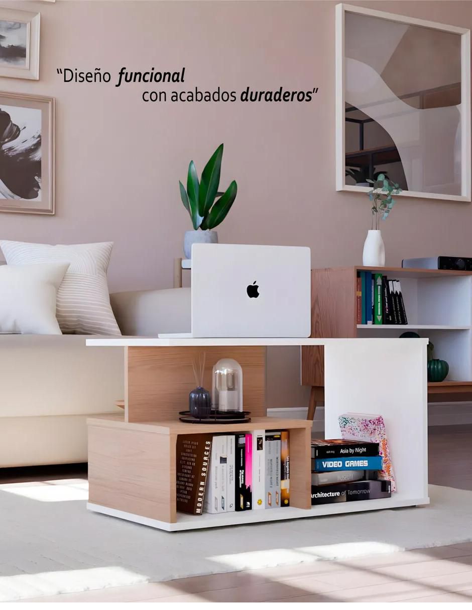 Mesa de centro armable de MDF 4