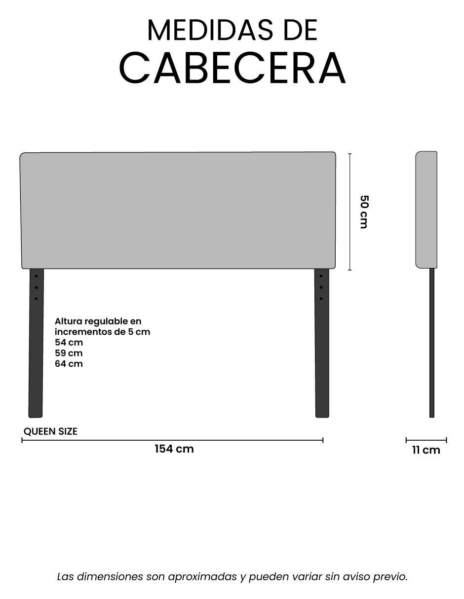 "cabecera/set cabecera" no ventur trinity "de" madera y tela