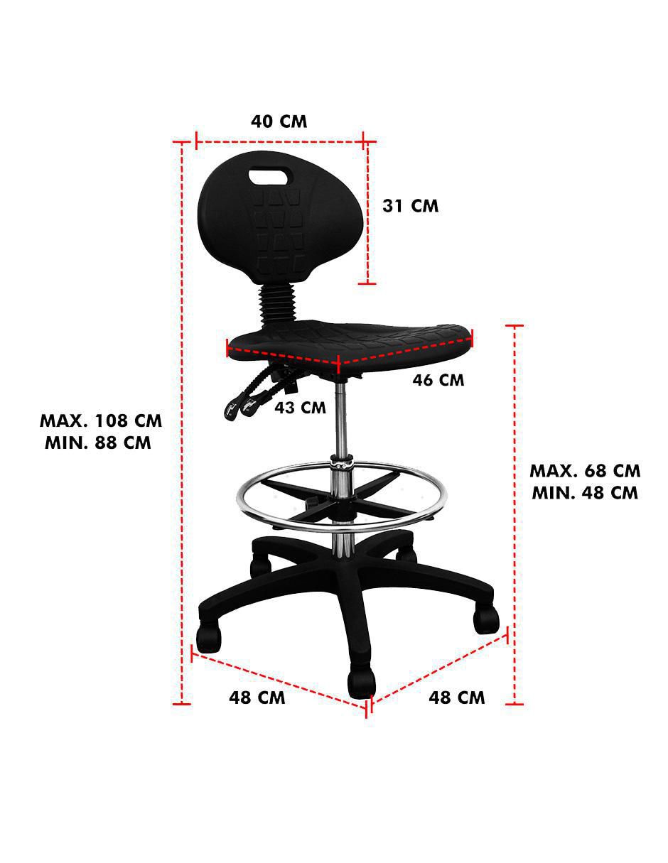 Silla de plástico y metal 9