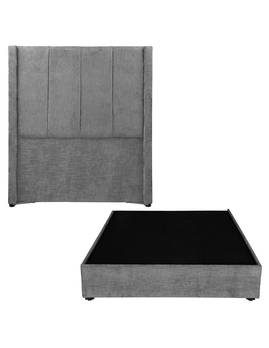 Cama cabecera Nizza y base cama de tela Cama cabecera Nizza y base cama de tela