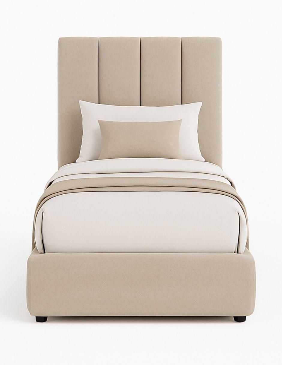 Cama Moder Luxury Imperio Plus con luz LED ambiental y patrones de cabecera de 30 cm de tela 8