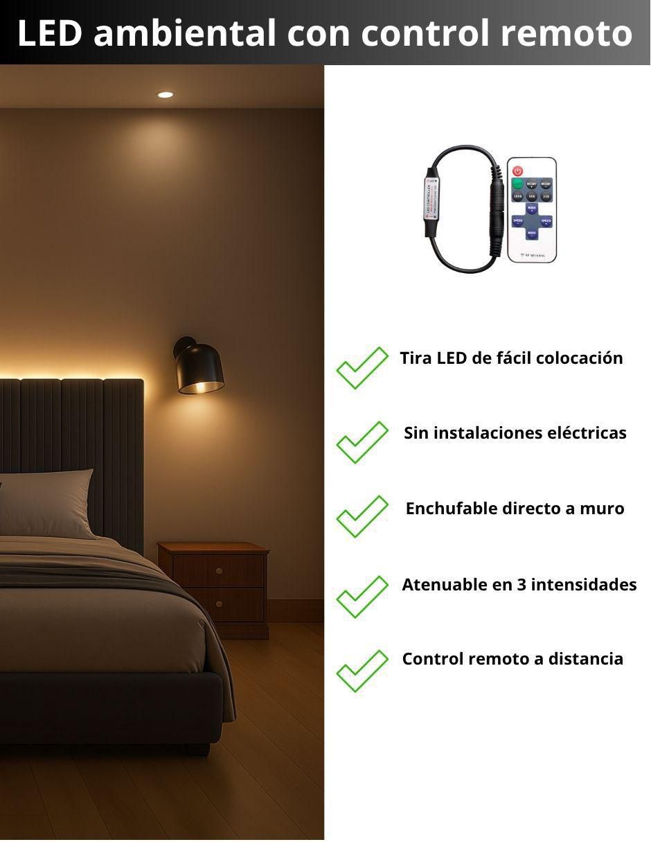 Cama Moder Luxury Imperio Plus con luz LED ambiental y patrones de cabecera de 30 cm de tela 9