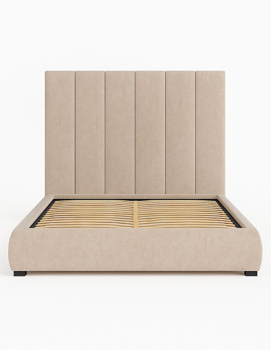 Cama Moder Luxury Kalahari con luz LED ambiental y patrones de cabecera de 30 cm de tela