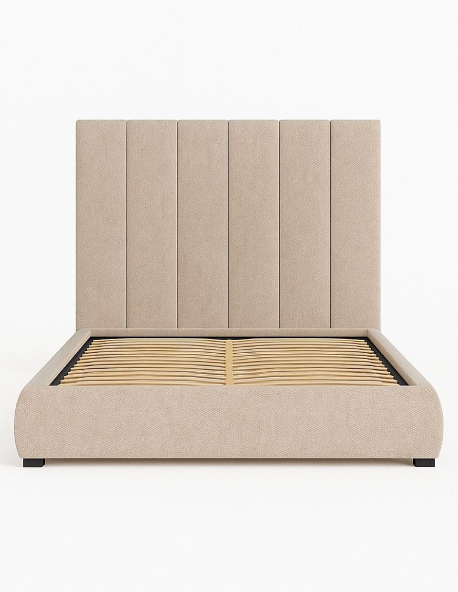 Cama Moder Luxury Kalahari con luz LED ambiental y patrones de cabecera de 30 cm de tela