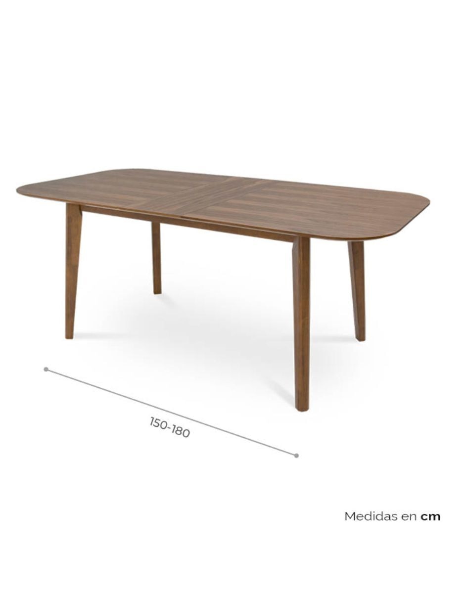 Mesa de comedor armable Duxi de madera 8