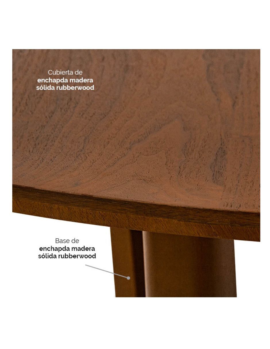 Mesa de comedor armable Ramik de madera 4