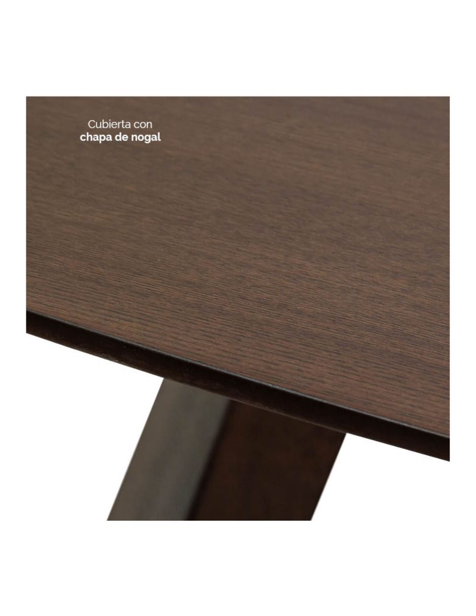 Mesa de comedor armable Nae de madera 4
