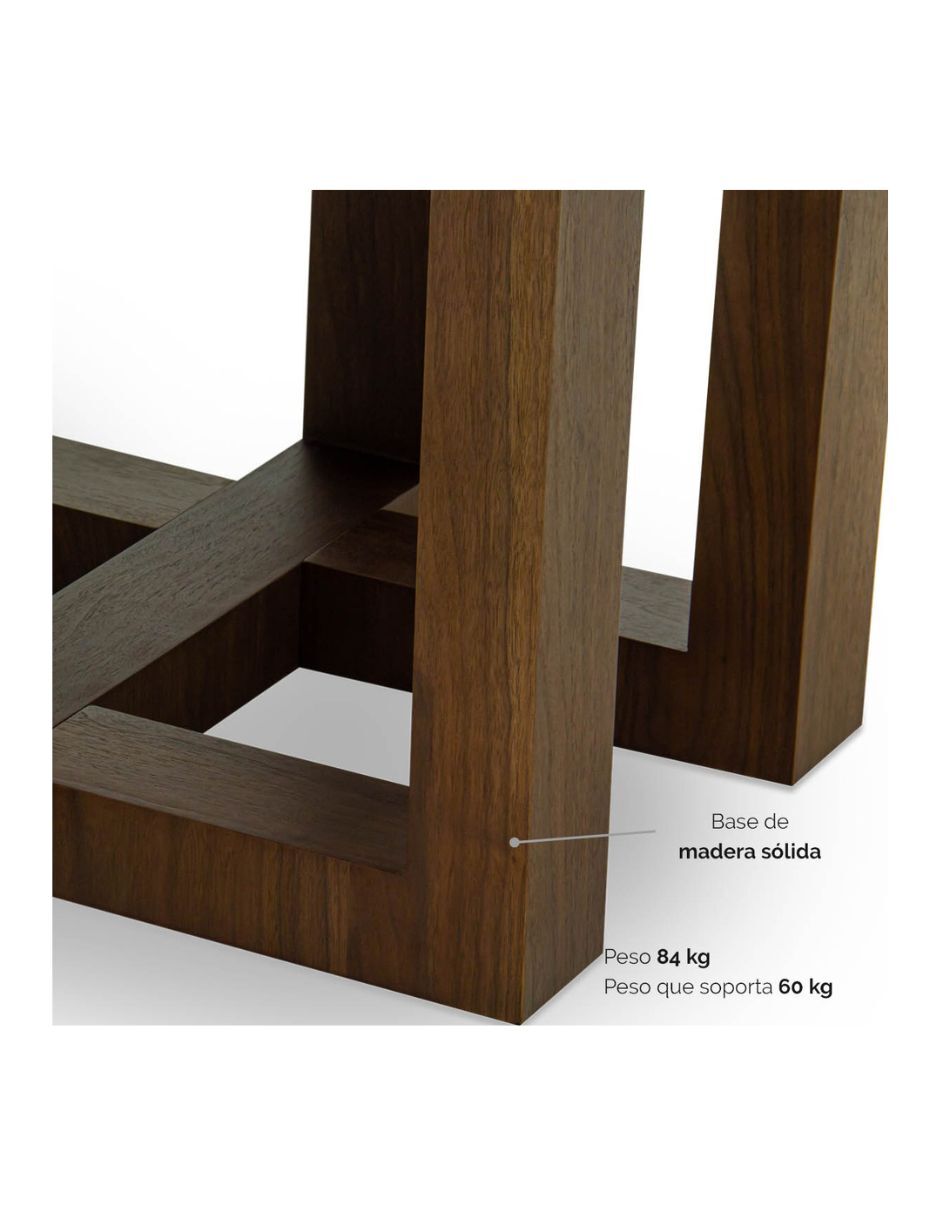 Mesa de comedor armable Apik de madera 3