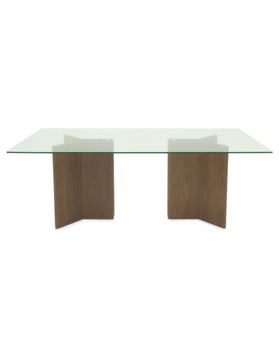 Mesa de comedor armable Ketro de vidrio Mesa de comedor armable Ketro de vidrio