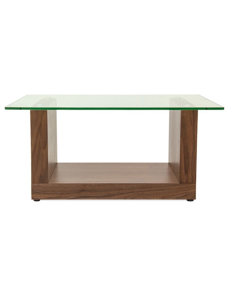 Mesa de centro armable Banik de vidrio 3
