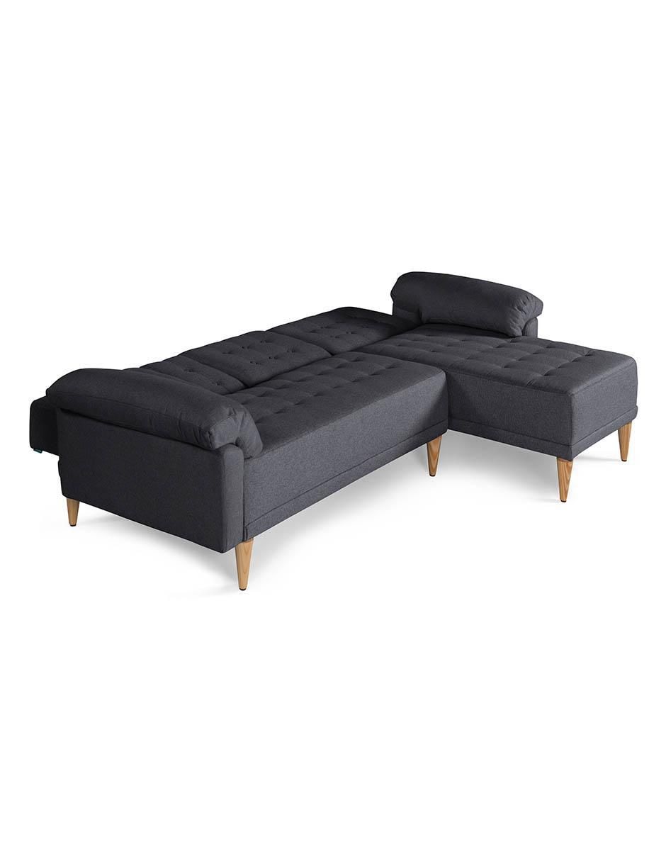 Sala modular brunello con memory foam reversible makora "de" lino