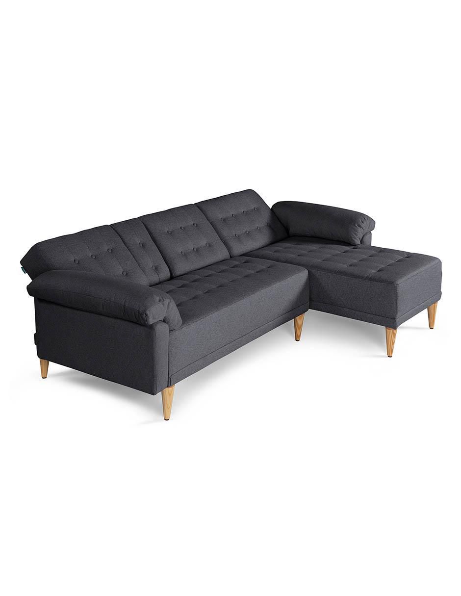 Sala modular brunello con memory foam reversible makora "de" lino