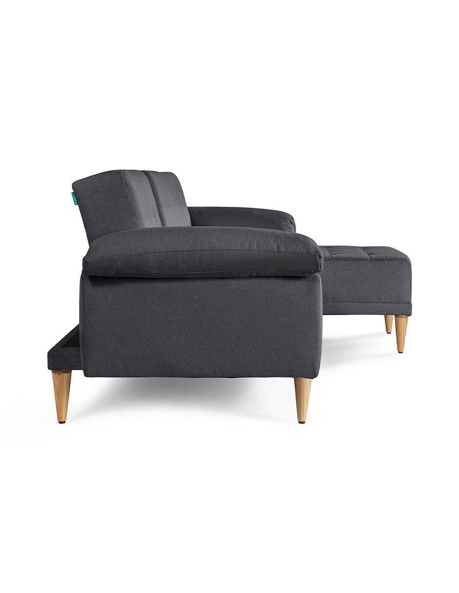 Sala modular brunello con memory foam reversible makora "de" lino