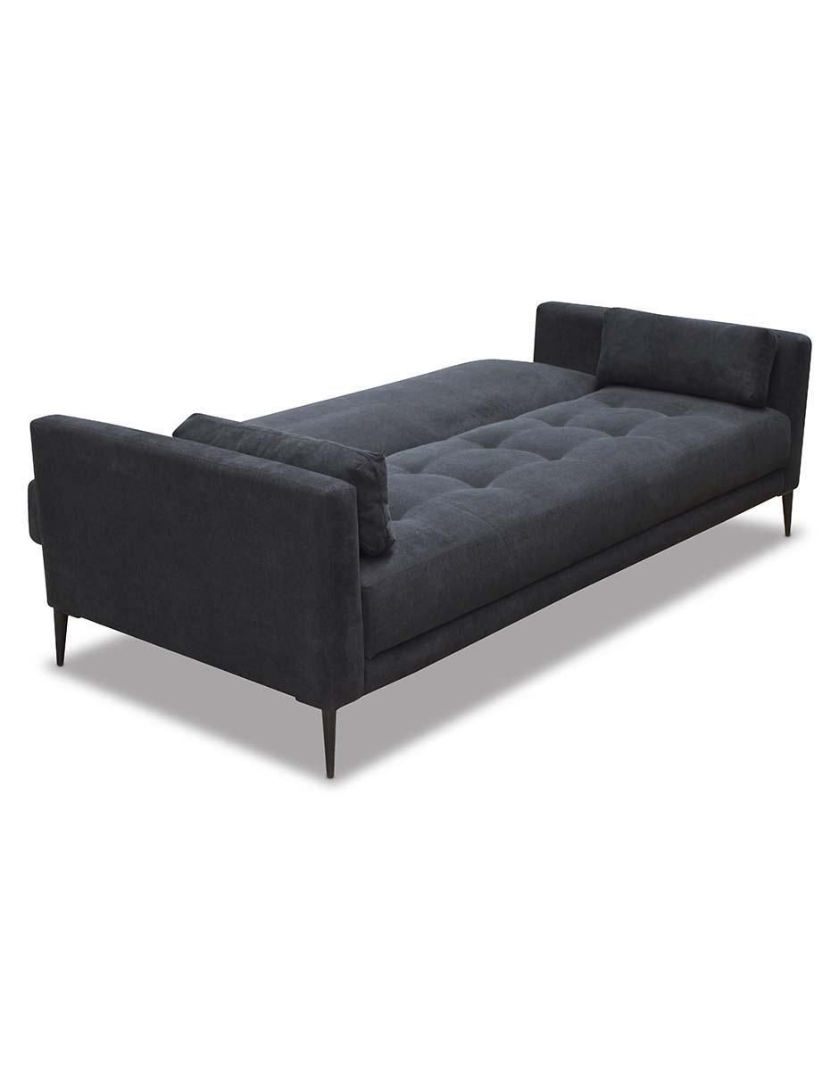 Sofá cama armable de madera y tela 2