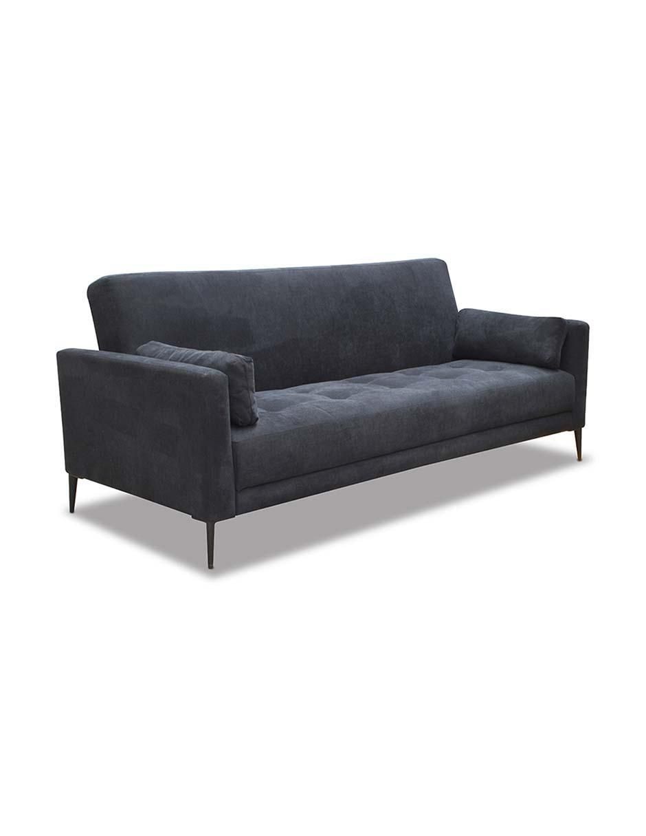 Sofá cama armable de madera y tela 4