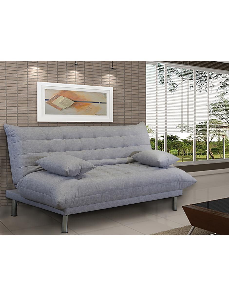 Sofá cama armable de madera y tela 3