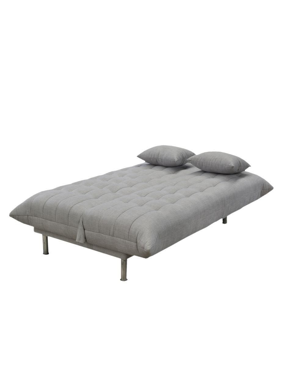 Sofá cama armable de madera y tela 4