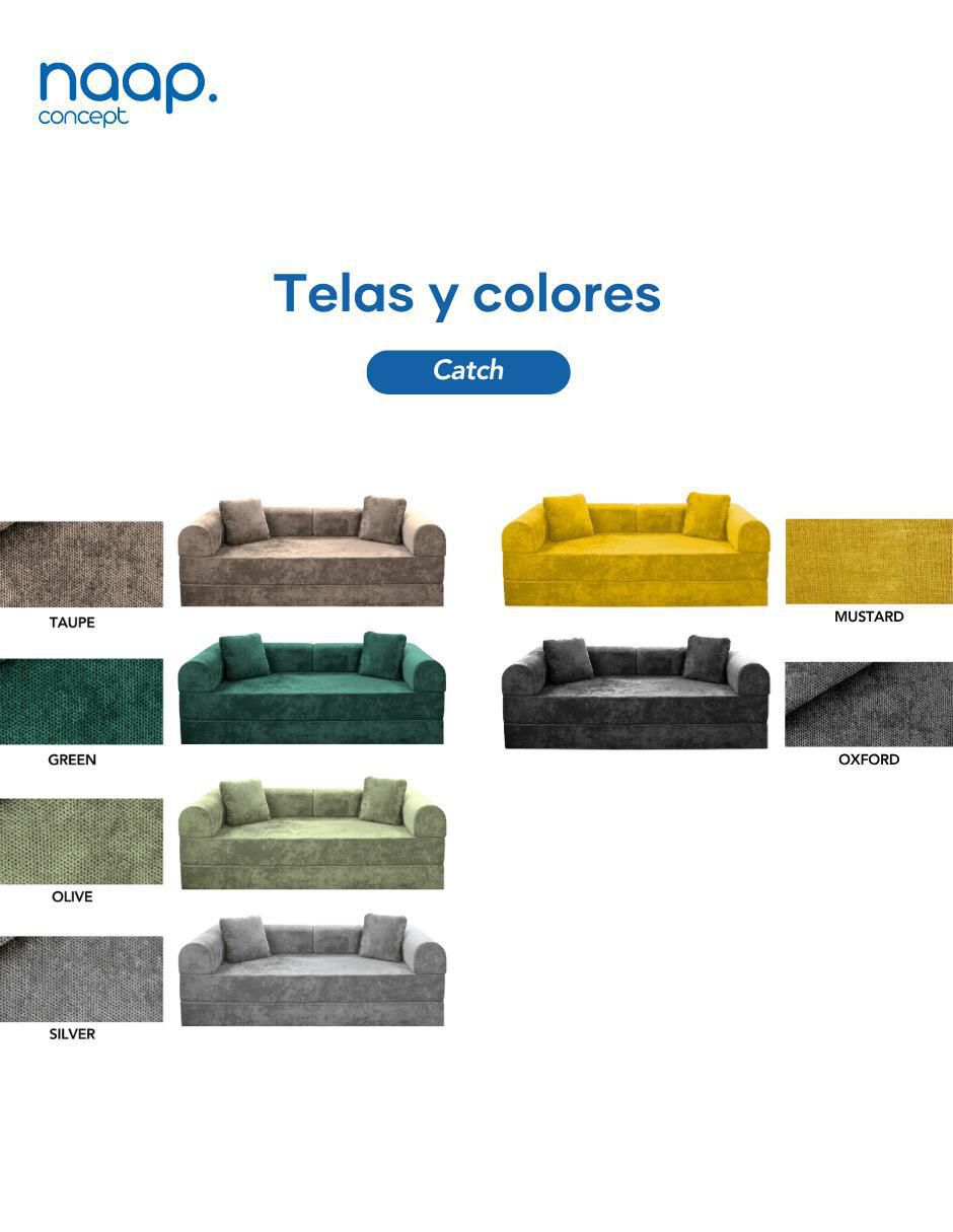 Sofá cama armable Teddy 3 cuerpos catch mustard de espuma comprimida 7